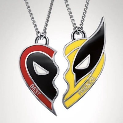 #ad Deadpool amp; Wolverine 3 Cosplaywolverine Best Friends Necklace Pendant Choker $18.88
