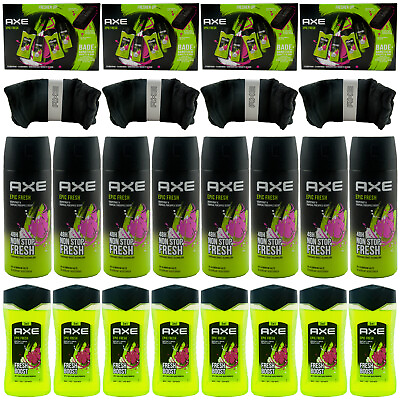#ad Axe Epic Fresh Gift Set 4 X Consisting Of Each 2 X Shower Gel Deodorant $95.21