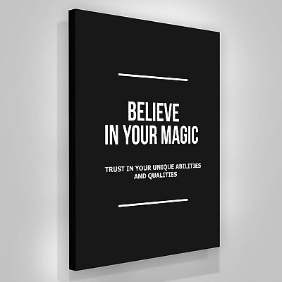 #ad Believe in Your Magic Canvas Print Inspirational Wall Art. Self Confidence Boost $4.95