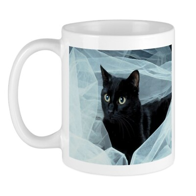 #ad CafePress Black Cat Mug 11 oz Ceramic Mug 175187763 $17.99