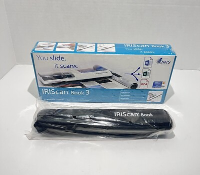 #ad IRIScan Book 3 Portable 900 dpi Color Scanner With Case New Sealed $69.97