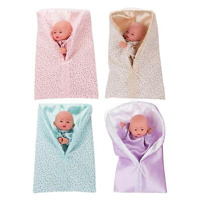 #ad Funny Hand Puppets 35cm Lifelike Newborn Swaddling Clothes Baby Doll Toy Finger $14.69