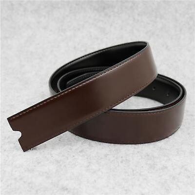 #ad Fashion Leather Strap Automatic Buckle 3.3cm 120cm for Adults Men Waistband $12.80