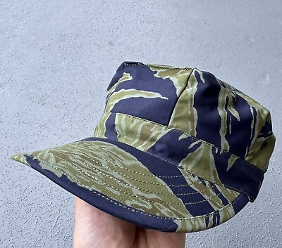 #ad Vietnam War ARVN VNMC Tiger Stripe Hat Cap M $39.00