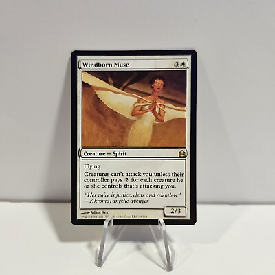 #ad Windborn Muse Commander White Rare MAGIC THE GATHERING CARD $2.62
