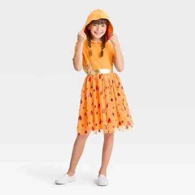 #ad Girls#x27; Pokemon Charmander Dress Orange LARGE 10 12 NEW $20.00