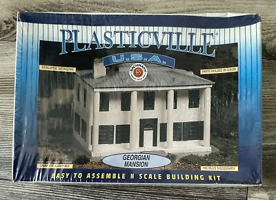 #ad Bachmann Plasticville N Gauge Georgian Mansion Kit #45858 BRAND NEW amp; SEALED $12.00