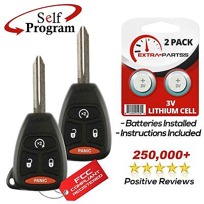 #ad 2 For 2007 2008 2009 2010 2011 2012 2013 2014 2015 Jeep Wrangler Key Remote Fob $15.45