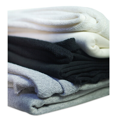 #ad Sweatshirt Fabric Loop BackCotton Rich French Terry Material ClothMatching Rib $7.95
