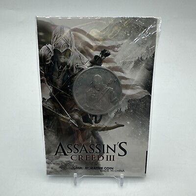 #ad Assassin#x27;s Creed III In Connor We Trust Promotional Coin Medallion 3 NEW $29.99