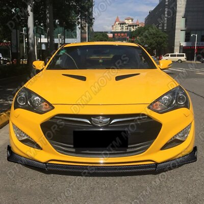 #ad For 2013 2016 Hyundai Genesis Coupe Carbon Look KS Style Front Bumper Body Lip $88.99