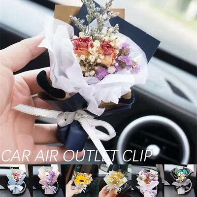 #ad Diffuser Car Air Freshener Dried Bouquet Perfume Clip Car Air Outlet Decor $1.59