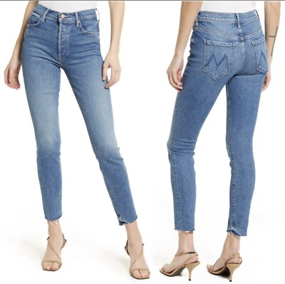 #ad E19 Mother The Stunner Ankle Fray Jeans Button Fly Sz 26 Wash Crate Digger $72.21