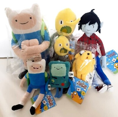#ad Shinada Adventure Time Plush Mascot Ball Chain Key Reel Holder $11.50