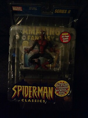 #ad SPIDER MAN CLASSICS SERIES II CLASSIC SPIDER MAN ACTION FIGURE With Comic Book $39.95