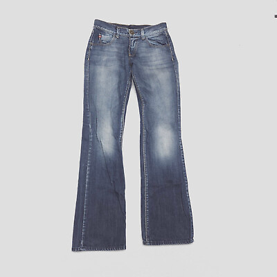 #ad Miss Sixty Women#x27;s Size 28 Blue Bootcut Leg Dark Wash 100% Cotton Denim Jeans $21.99