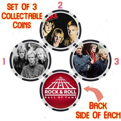 #ad POLICE ROCK amp; ROLL HALL OF FAME COLLECTABLE COIN SET $24.89