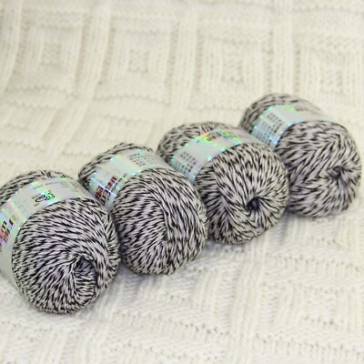 #ad Sale 4BallsX50g Super Soft Warm Cashmere Wool Hand Scarves Crochet Knit Yarn 40 C $89.99