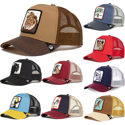 #ad #ad Men Animal Farm Trucker Cap Mesh Baseball Hat Goorin Bros Style Snapback Hip Hop $10.90