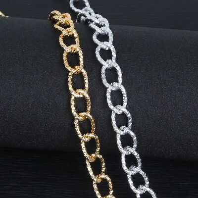 #ad #ad 3Meters Link Chain Necklace Gold Silver Chains DIY Necklaces Jewelry Findings $16.30