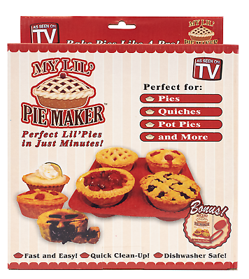 #ad NEW My Lil#x27; Pie Maker As Seen on TV Quiches Desserts Bonus Pie Cutters Recipes $10.99