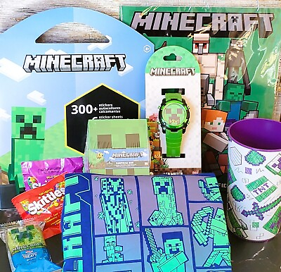 #ad #ad Minecraft Gift Baskets for Kids Gift Bags w T shirts Toys for Bdays Easter.. $45.99