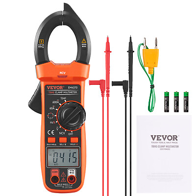 #ad VEVOR Digital Clamp Meter Multimeter True RMS AC DC Volt Amp NCV Measurement $29.99