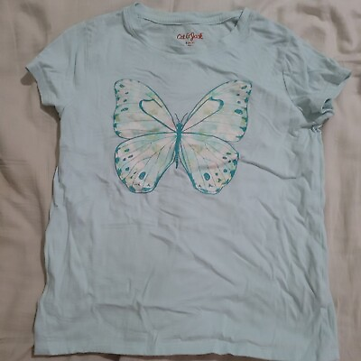 #ad #ad Girls Butterfly Girls Top Size Small $0.99