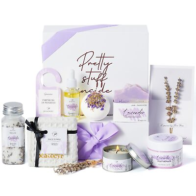 #ad #ad Gifts for Women Spa Gifts Lavender Bath Gift Baskets Mothers Day Relaxing Sel... $43.62