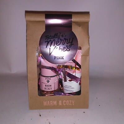 #ad #ad Victoria Secret PINK Gift Set Warm amp; Cozy Body Spray amp; Lotion 2.5oz Fragrance $24.69