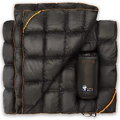 #ad PUFFER WOLF Extra Large Double Insulated Outdoor Camping Blanket 2X Puffy $74.75