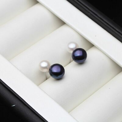 #ad Women Freshwater Pearl Earring Cute Small Stud Earrings Gifts Ear Dangle 1Pair $15.20