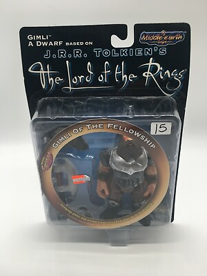 #ad NIB Middle Earth Toys Lord of the Rings GIMLI OF THE FELLOWSHIP $19.95