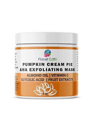#ad Pumpkin Cream Pie Skin Mask 4 oz Glycolic Acid AHA Mask EXFOLIATING HYDRATING $18.00