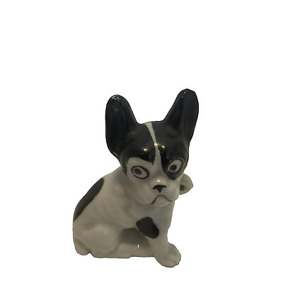 #ad Vintage Ceramic Boston Terrier Made In Japan 3 X 2 Inches $11.99