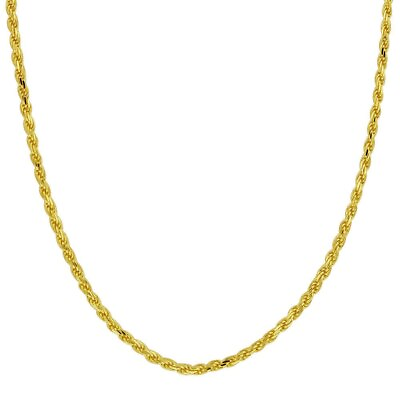 #ad #ad 10K Solid Yellow Gold Necklace Gold Rope Chain 16quot; 18quot; 20quot; 22quot; 24quot; 26quot; 28quot; 30quot; $79.99