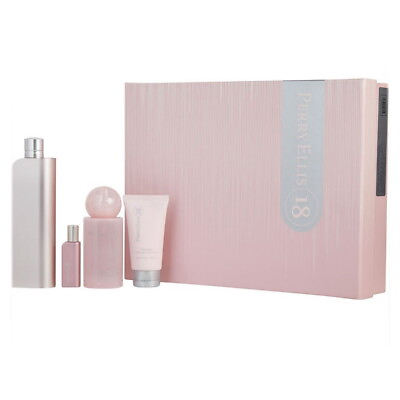 #ad Perry Ellis 18 4 PCS Eau de Parfum Women Set $44.15