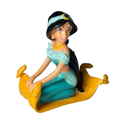 #ad Disney Aladdin Princess Jasmine on Flying Magic Carpet 1.75quot; PVC Toy Figure $4.99
