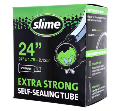 Slime Self Sealing Bike Inner Tube 24quot;x1.75 2.125 Schrader Valve Extra Strong $12.99