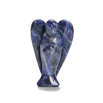 #ad Natural Sodalite Hand Carved Angel 3#x27;#x27; 4#x27;#x27; $20.99