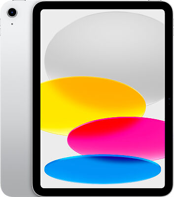 #ad Apple iPad 10th Gen 64GB Silver Wi Fi MPQ03LL A $350.00