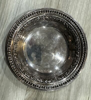 #ad Vintage Reed and Barton 6 inch Sterling Plated Bowl Dish Bowl 1201 1940’s $39.95