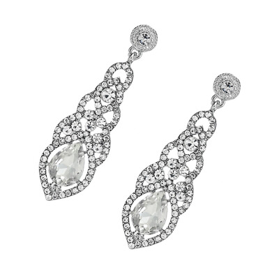 #ad Dangle Earrings for Women Statement Gemstone Banquet Miss Crystal $8.88