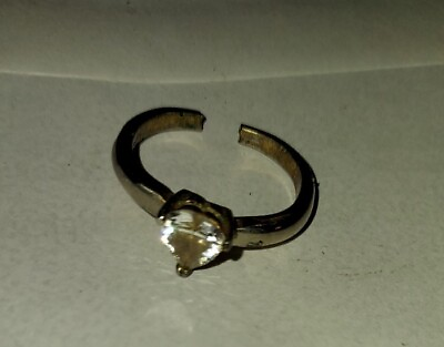 #ad 14kt Diamond Heart Ring $180.00