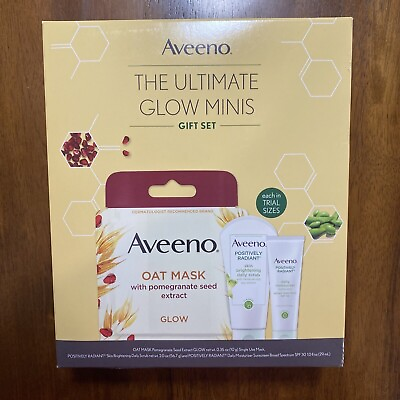 #ad Aveeno Gift Set The Ultimate Glow Minis Positively Radiant $10.10