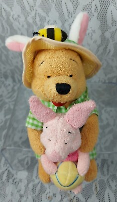 #ad Disney Winnie The Pooh Piglet Plush Spring Bunny Bear Pig Bee 8quot; Stuffed Animal $7.99