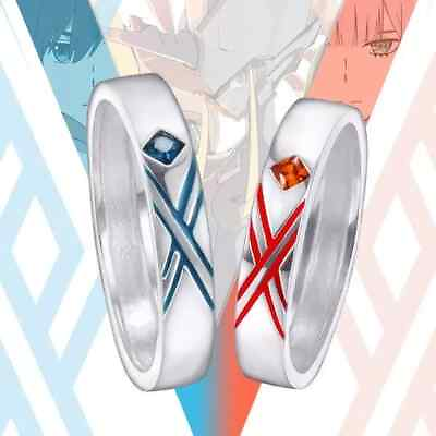 #ad Couple Ring in 925 Sterling Silver Inspired from Darling in the Franxx Anime $69.99