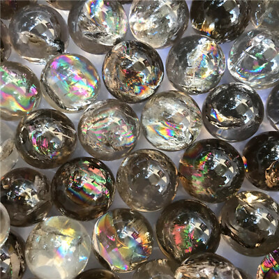 #ad Wholesale 2.2LB high quality pretty crystal ball with rainbows smoky quartz ball $219.53