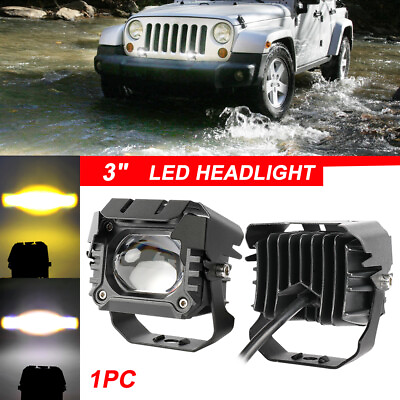 #ad 3quot; LED Work Light Bar Spot Pods Off Road Driving Auxiliary Fog Lamp Yellow White $23.32